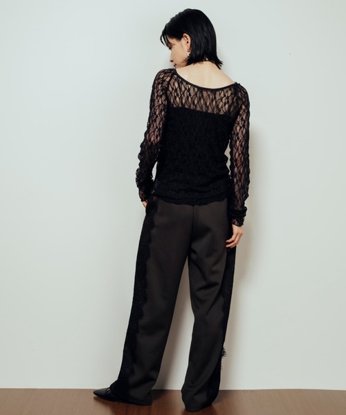 Shelly island（シェリーアイランド） tシャツ シアーレースバレエ