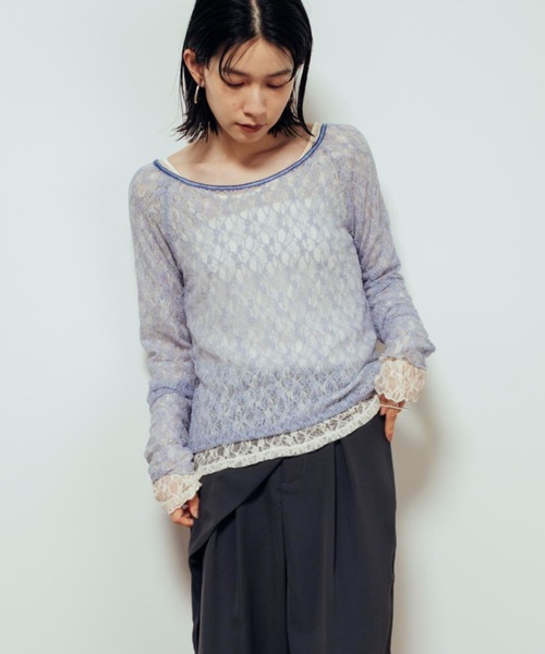 バレエ Shelly Shelly island（シェリーアイランド） tシャツ シアーレースバレエ