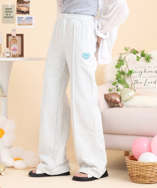 NERDY スウェットパンツ ジャージ ソッフルワイドスウェットパンツ