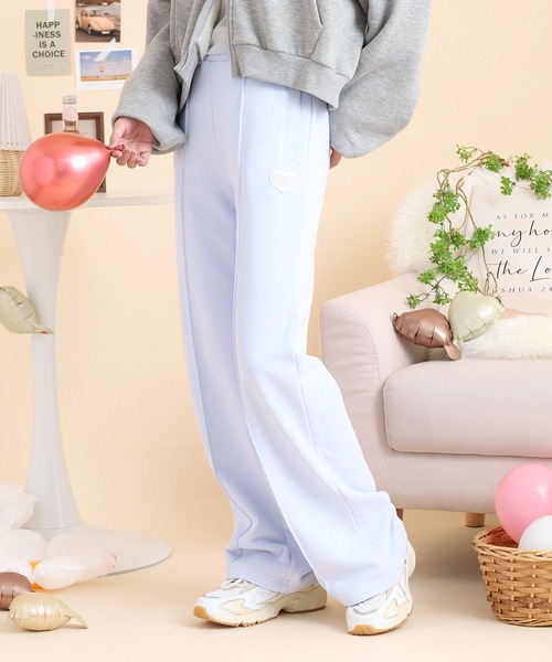 NERDY スウェットパンツ ジャージ ソッフルワイドスウェットパンツ
