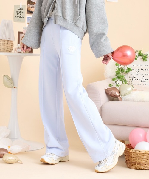NERDY スウェットパンツ ジャージ ソッフルワイドスウェットパンツ