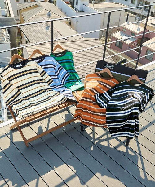 「BARK MANHATTAN」 半袖Tシャツ L ベージュ メンズ