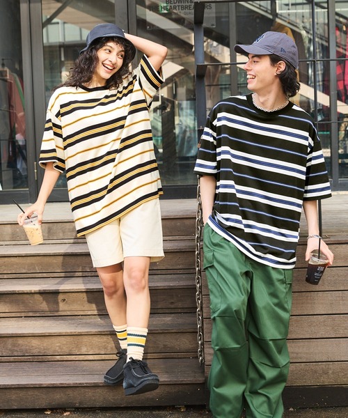 「BARK MANHATTAN」 半袖Tシャツ L ベージュ メンズ