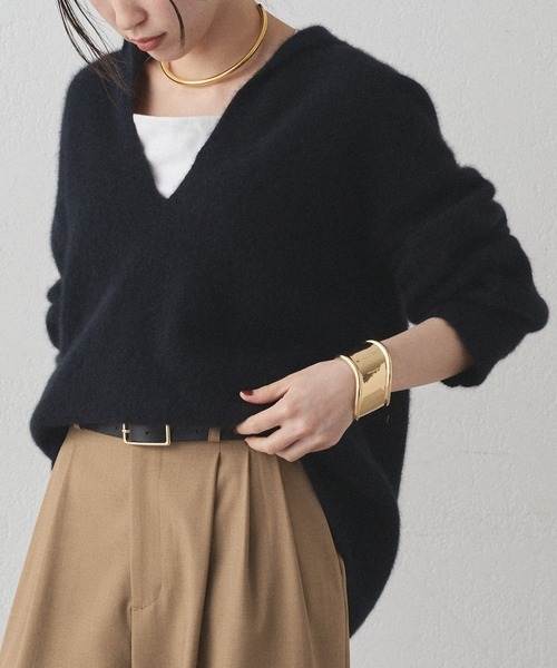 【Loungedress】ロゴフードニット Loungedress】ロゴフードニット | OUTLET(アウトレット