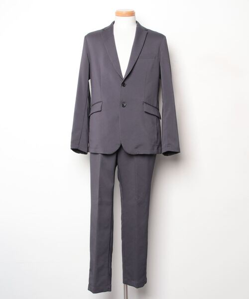EDIFICE エディフィス ダークグレー セットアップ 極美品 現行タグ エディフィス スーツ セットアップ チャコールグレー