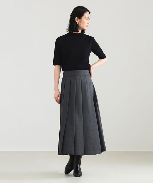 demi-luxe beams スカート Demi-Luxe BEAMS スカート アシンメトリー プリーツスカート
