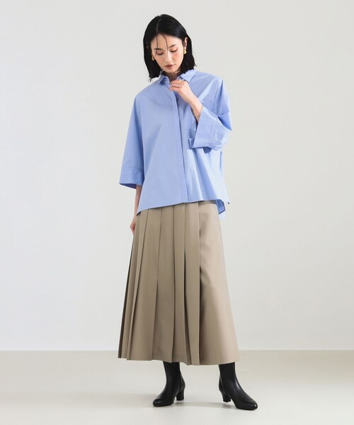 Demi-Luxe BEAMS スカート アシンメトリー プリーツスカート