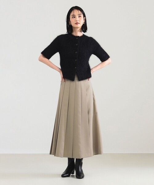 demi-luxe beams スカート Demi-Luxe BEAMS スカート アシンメトリー プリーツスカート