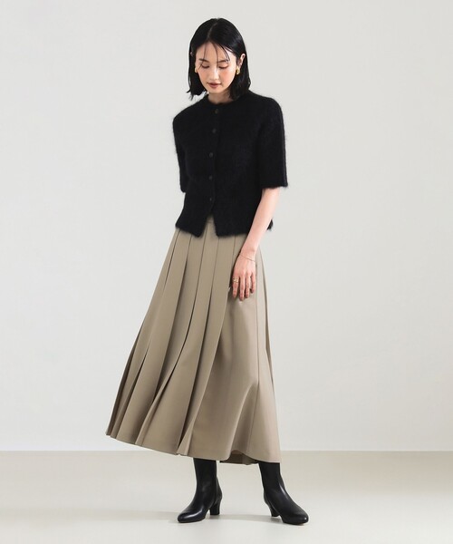 demi-luxe beams スカート Demi-Luxe BEAMS スカート アシンメトリー プリーツスカート