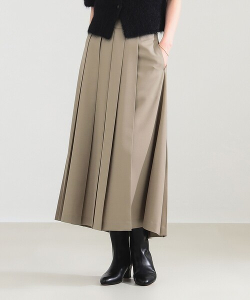 美品　Tory Burch　プリーツスカート　アシンメトリー トリーバーチ レースアシンメトリー プリーツロングスカート