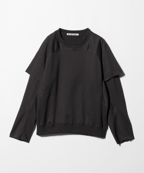 nvrfrgt NVRFRGT ネバーフォーゲットダブルレイヤークルーネック