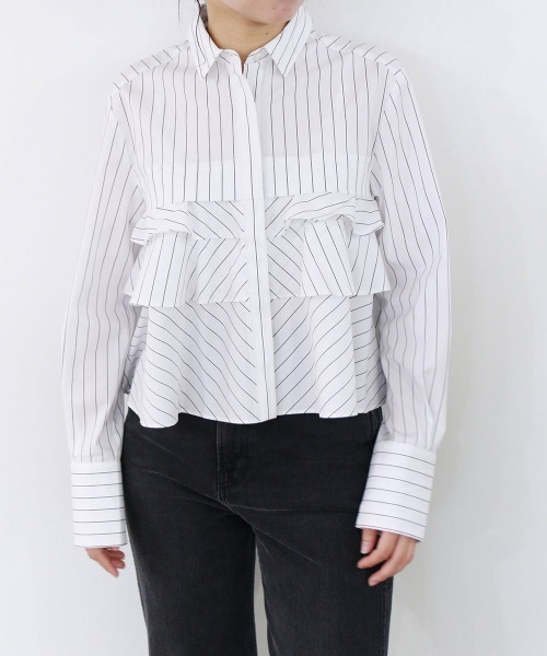 Marilyn Moon（マリリンムーン） ブラウス シャツ layered raffle