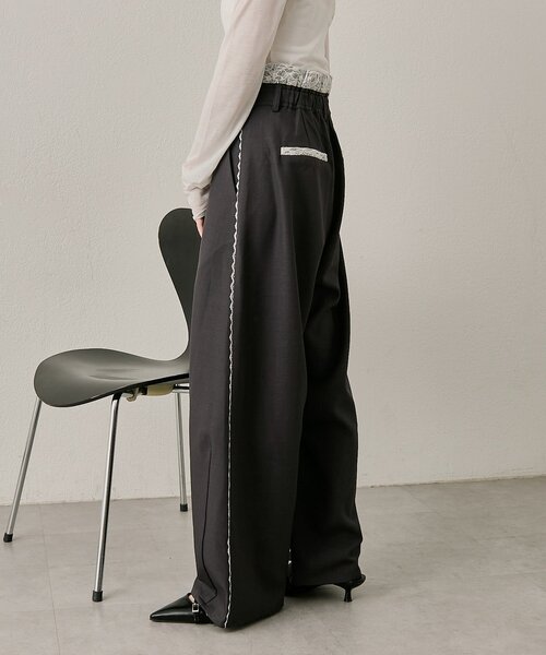 パンツ A M-LINE パンツ 「mline」「新色BRN登場！」レースレイヤード