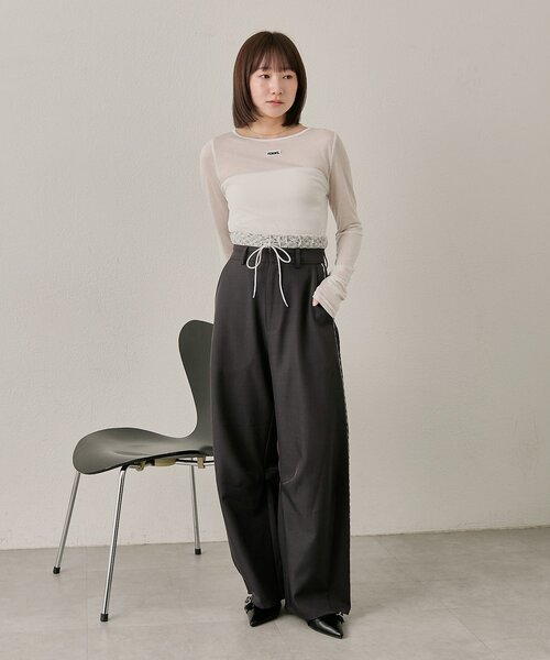 【再掲載】mj M-LINE パンツ 「mline」「新色BRN登場！」レースレイヤード