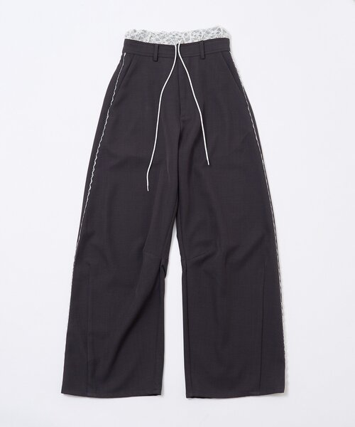M-LINE パンツ 「mline」「新色BRN登場！」レースレイヤード