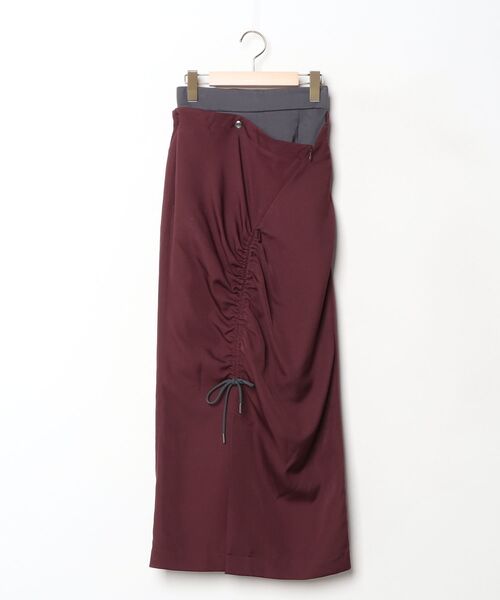 UN3D.（アンスリード） タイトスカート 36 ボルドー レディース