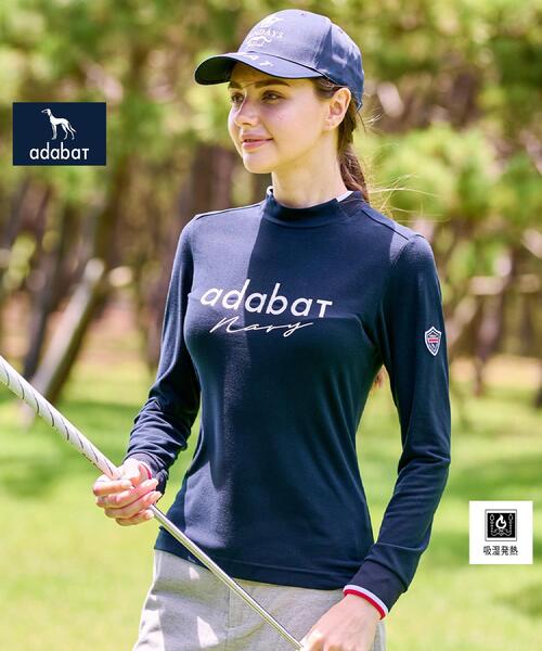 adabat（アダバット） tシャツ 「ADABAT NAVY」「吸湿発熱」サーモ