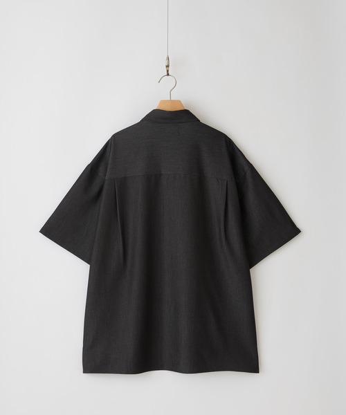 「CLEL」 半袖シャツ S チャコールグレー メンズ_画像6