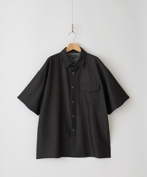 「CLEL」 半袖シャツ S チャコールグレー メンズ_画像9