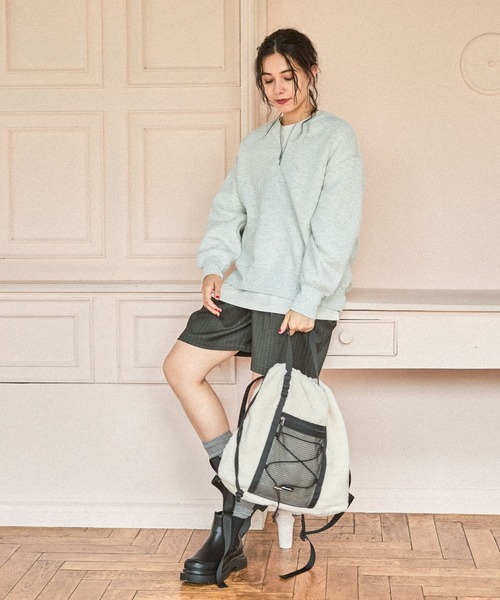 niko and…（ニコアンド） トレーナー スウェット ライトダンボールZIP