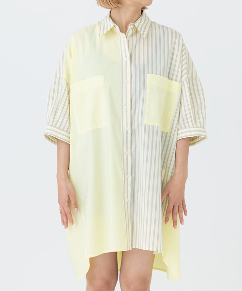 「MILKFED.」 半袖シャツ ONE SIZE イエロー レディース_画像3