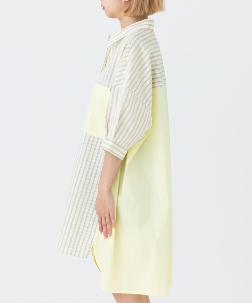 「MILKFED.」 半袖シャツ ONE SIZE イエロー レディース_画像4