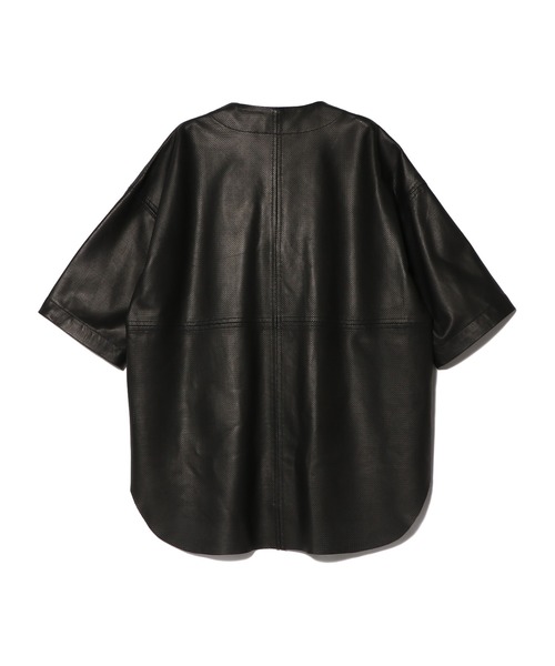 ESTNATION（エストネーション） レザーブルゾン LARGE ブラック メンズ