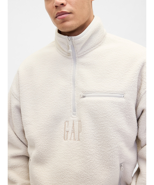 GAP（ギャップ） トレーナー スウェット ボア オーバーサイズ ハーフ