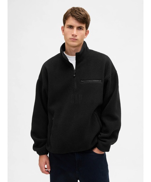 GAP（ギャップ） トレーナー スウェット ボア オーバーサイズ ハーフ