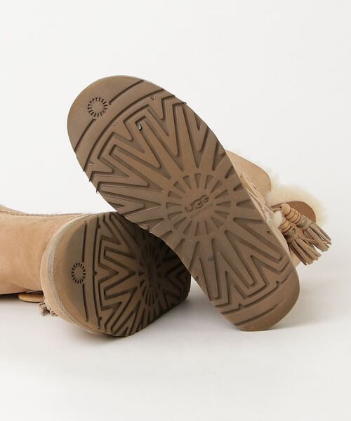 「UGG」 ムートンブーツ 22cm ベージュ レディース_画像3
