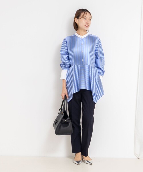 【セットアップ】ノーリーズソフィー ノーカラージャケット&テーパードパンツ NOLLEY'S Sophi（ノーリーズソフィー） パンツ 「セットアップ対応