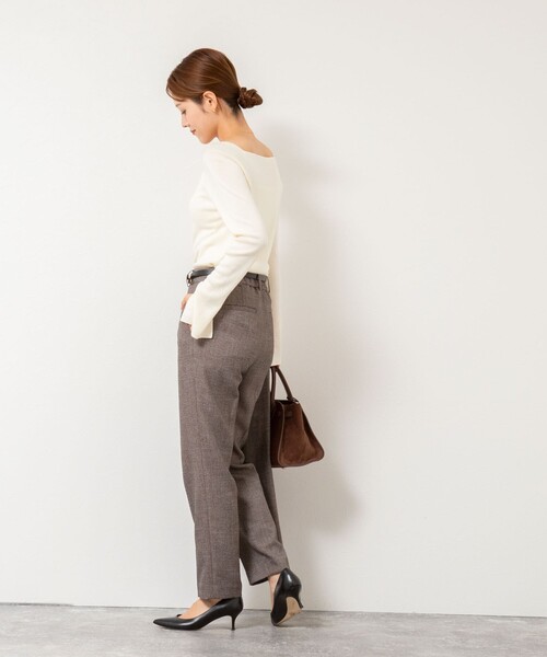 【セットアップ】ノーリーズソフィー ノーカラージャケット&テーパードパンツ NOLLEY'S Sophi（ノーリーズソフィー） パンツ 「セットアップ対応