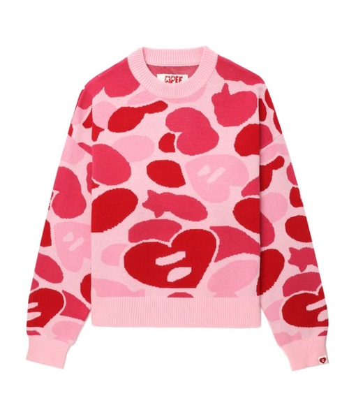 A BATHING APE（アベイシングエイプ） ニット セーター CAMO MONOGRAM