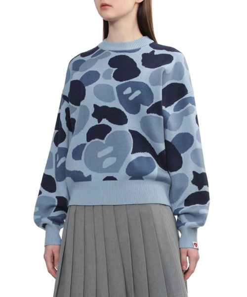 A BATHING APE（アベイシングエイプ） ニット セーター CAMO MONOGRAM