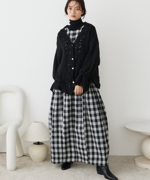 Libra Cue（リブラ キュー） ワンピース 2wayチェックワンピース