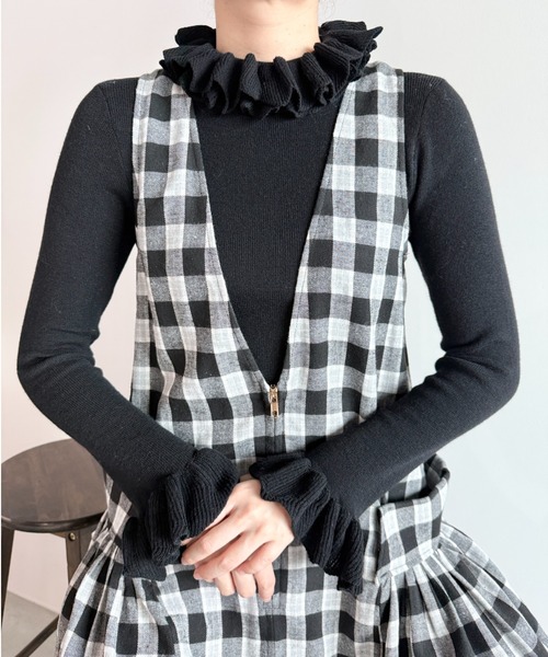 Libra Cue（リブラ キュー） ワンピース 2wayチェックワンピース