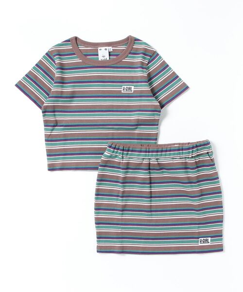 「X-girl」 セットアップ M ブラウン レディース_画像2