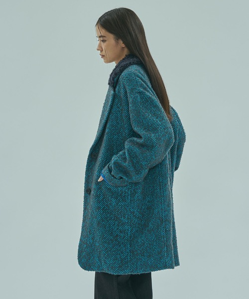 mici ミチ　2024 ツイードミドルコート 　ローズバッド　オーバーサイズ mici】今、欲しいのは記憶に残るコートだけ｜【公式】オトナミューズ