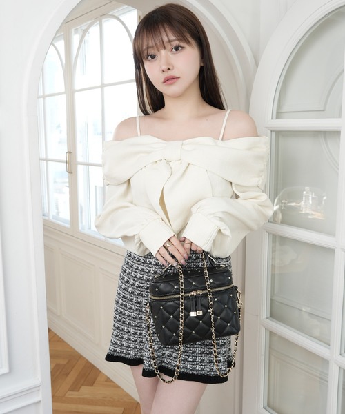 LIP SERVICE（リップサービス） ブラウス シャツ リボンオフショル