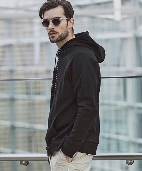 「+phenix」 プルオーバーパーカー M ブラック メンズ_画像5