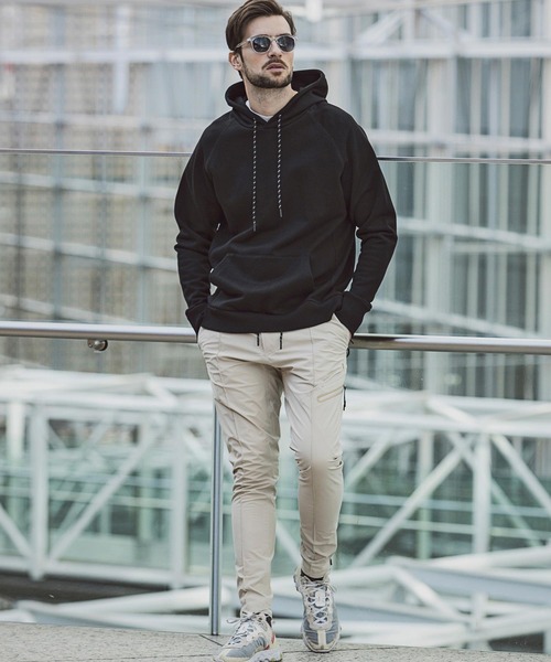 「+phenix」 プルオーバーパーカー M ブラック メンズ_画像8