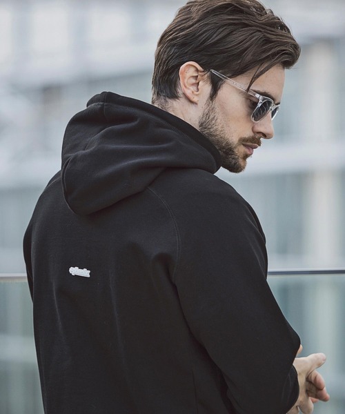 「+phenix」 プルオーバーパーカー M ブラック メンズ_画像10