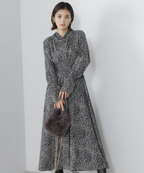 NATURAL BEAUTY BASIC ワンピース バイカラーハートネックニットワンピース | NATURAL BEAUTY BASIC