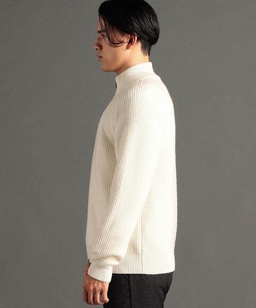 rumnel: ニットブルゾン MONSIEUR NICOLE（ムッシュニコル） セーター ニット メリノウール