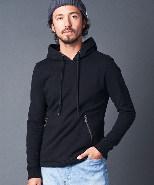 「Magine」 プルオーバーパーカー 44 ネイビー メンズ_画像2