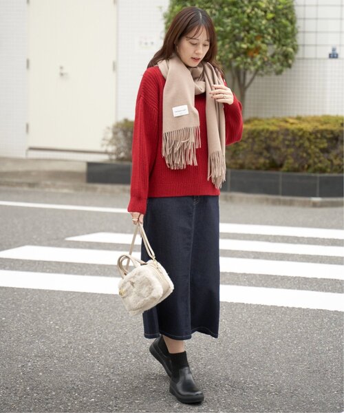 ikka（イッカ） ニット セーター 肩ボタン変形リブニットプルオーバー