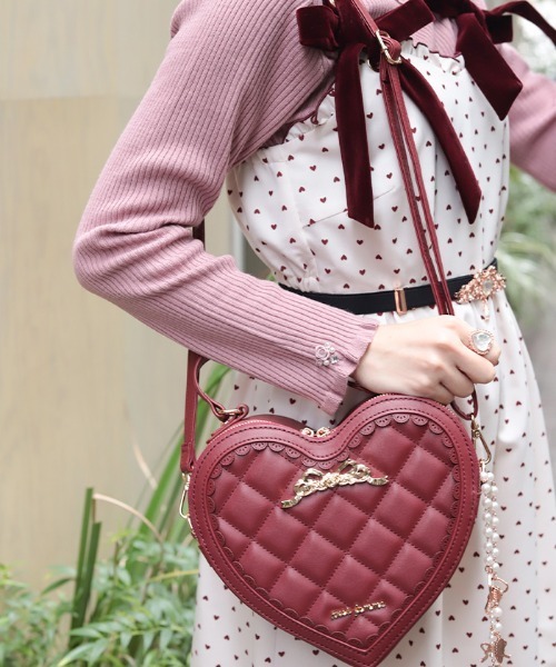 axes femme ハートショルダーバッグ axes femme（アクシーズ ファム） ショルダーバッグ バッグ ハート