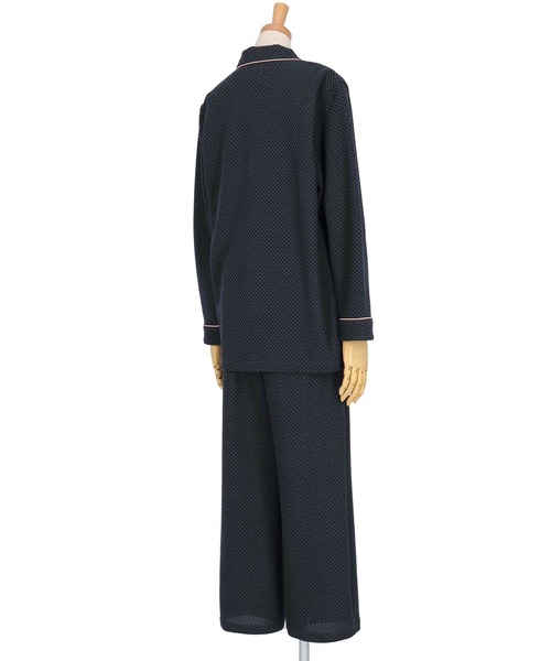 une nana cool（ウンナナクール） パジャマ ルームウェア 「綿混」丸襟