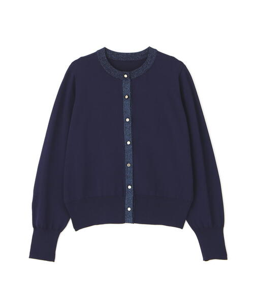 「N.（N. Natural Beauty Basic）」 ニットカーディガン MEDIUM ネイビー レディース_画像2