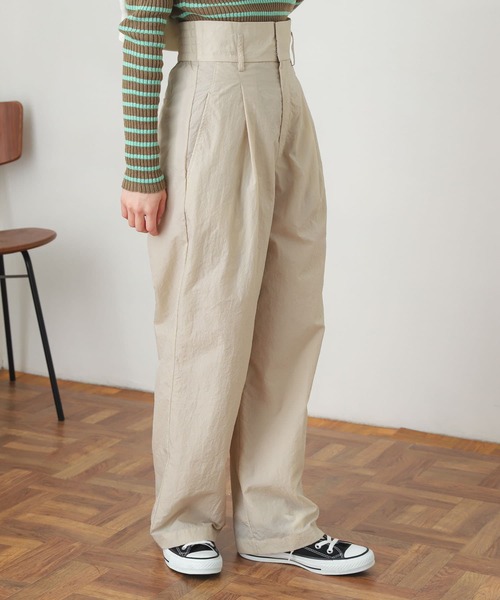 「SENSE OF PLACE by URBAN RESEARCH」 パンツ SMALL イエロー レディース_画像3